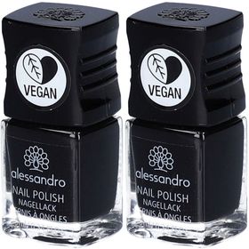 ALESSANDRO Nagellak N°177 Midnight Black Duo