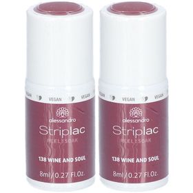 ALESSANDRO Striplac Végan - Vernis à ongles Peel or Soak N°138 Wine and Soul