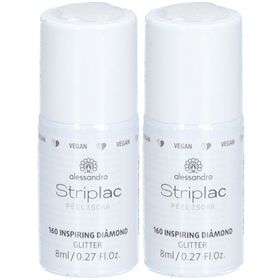 ALESSANDRO Striplac Vegan - Vernis à ongles Peel or Soak N°160 Inspiring Diamond - Glitter