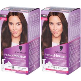 Schwarzkopf Perfect Mousse 465 - Mousse de coloration permanente brun chocolat