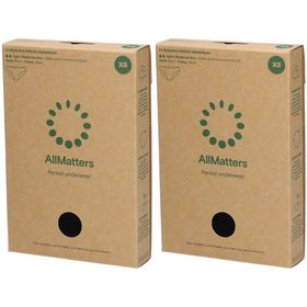 ALLMATERS Culotte Menstruelle Taille XS - Flux léger à moyen - Noir