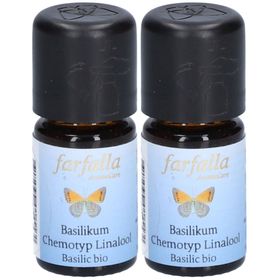 FARFALLA AromaCare Huile essentielle Basilic à Linalool bio