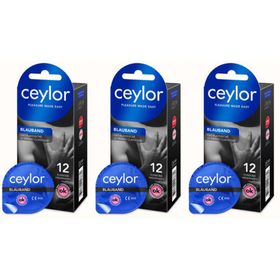 CEYLOR Blauband Präservativ mit Reservoir 12 Stk x3