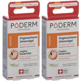 PODERM Huile Sérum Ongles Apaisante Fl 8 ml x2