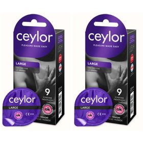 CEYLOR Large Präservativ 9 Stk x2