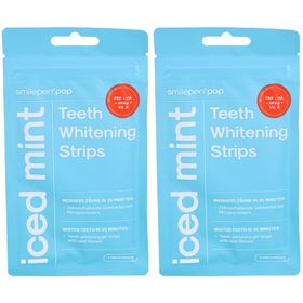 SMILEPEN Pop Teeth Whit Strips Iced Mint 7 x 2 Stk x2