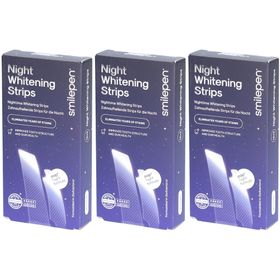 SMILEPEN Night Whitening Strips 10 x 2 Stk x3