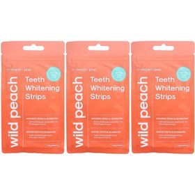 SMILEPEN Pop Teeth Whit Strips Wi Peach 7 x 2 Stk x3