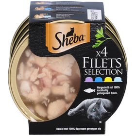 Sheba Filets Selection – Assortiment de Filets pour Chat Adulte