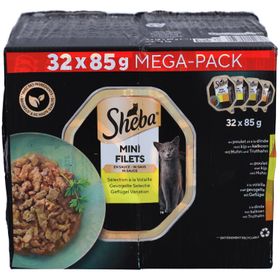 Sheba Minifilets in saus - Gevogeltebox voor volwassen katten
