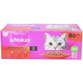 Whiskas Les Repas Classiques - Selectie van maaltijden in saus voor volwassen katten 1+