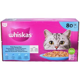 Whiskas Fish Favourites - Vis in gelei Volwassen kat 1+