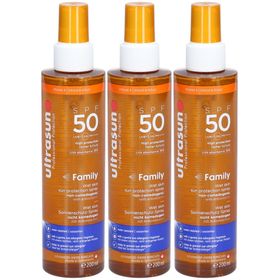 Ultrasun Family Wet Skin Spray Solaire SPF50