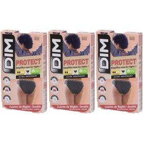 DIM Protect Wasbare menstruatieonderbroek – Slip Maat 36-38 – Voor gemiddeld bloedverlies