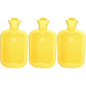 SÄNGER Wärmflasche Gummi Lamel 2L 1-seitig gelb x3