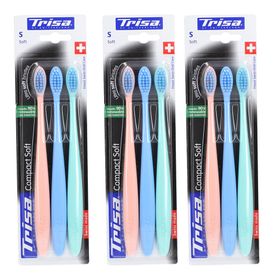 Trisa tandenborstel Compact Zacht Trio