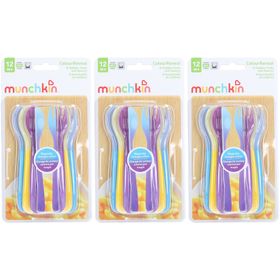 MUNCHKIN Löffel Gabel ColourRev 12M+ 6 Stk x3