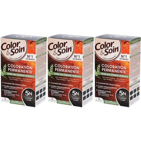 COLOR &amp; SOIN Coloration 5N chât clair