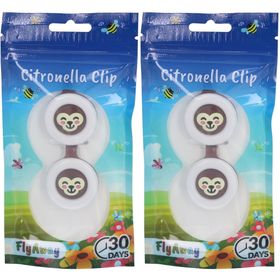 FLYAWAY Citronella-Clip Monkey Duopack 2 Stk x2