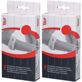 TALE Tennisellbogen Band 5cm mit Schnalle weiss x2