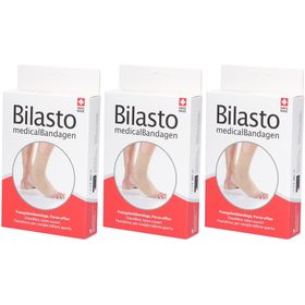 BILASTO Bandage pour la cheville avec talon ouvert Beige S