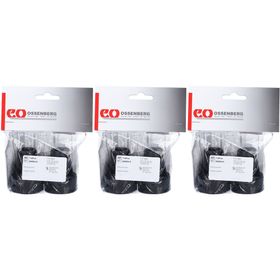 SAHAG Krückenkapseln 16mm schwarz 1 Paar x3