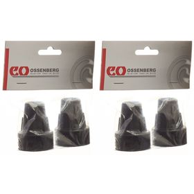 OSSENBERG Krückenkapsel 16mm schwarz 1 Paar x2