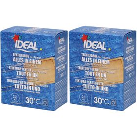 Ideal® Textilfarbe Jeansblau Tout en un pour machines à laver