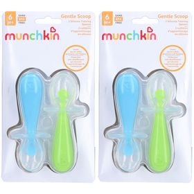 MUNCHKIN Silikon Trainingslöffel Gent Scoop 2 Stk x2