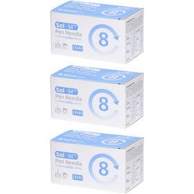 Sol-M Aiguilles stylo 0.25mm x 8mm (31G)