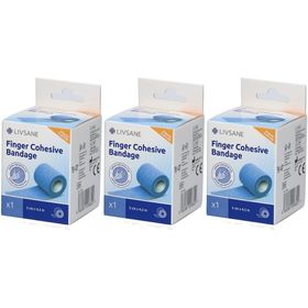 LIVSANE Fingerverband 5cmx4.5m selbsthaftend x3