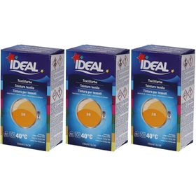 Ideal® MINI Textilfarbe No38 Mandarine pour le coton, le lin, la viscose & la soie