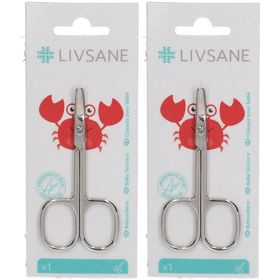 LIVSANE® Ciseaux pour bébé avec lames arrondies