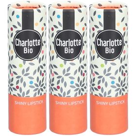 CHARLOTTE BIO Glanzende lippenstift - Koraal