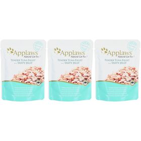 Applaws Katze Nassfutter Jelly Thunfischfilet x3