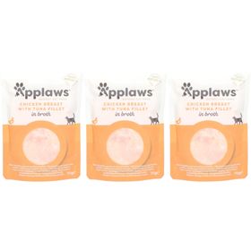Applaws Kipfilet en Tonijn Volwassen Kat - Aanvulling in Bouillon