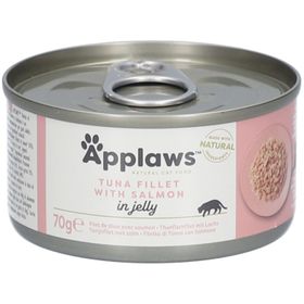 Applaws Tonijn- en Zalmfilet voor Volwassen Katten - In Natuurlijke Gelei