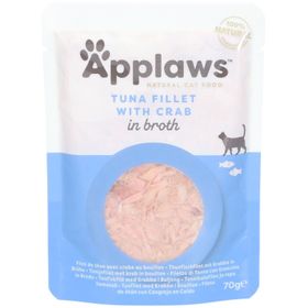 Applaws Tonijnfilet en Krab Volwassen Kat - Aanvulling in Bouillon