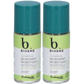 Biosme Probiotische Deo Aloe Vera Roll-on Zonder parfum