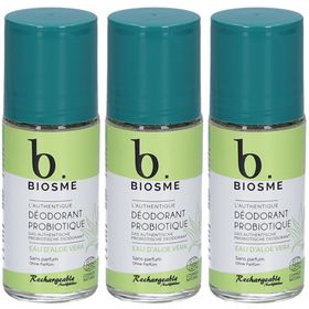 Biosme Déodorant Probiotique Eau d’Aloe Vera Roll-on Sans Parfum