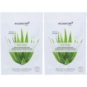 ECOSECRET Gesichtsmaske Intensiv Aloe Vera 20 ml x2