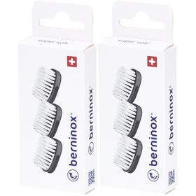 Berninox 3 x têtes de brosse de rechange noir profond Super Soft