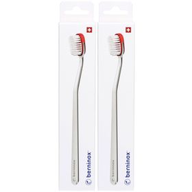Berninox Brosse à dents 316 Rouge corail Medium