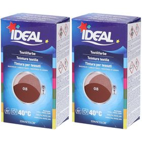 IDEAL® MINI Textielverf nr. 08 Roodbruin voor katoen, linnen, jute en viscose