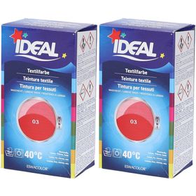 Ideal® MINI Textilfarbe No03 Vermillon pour coton, lin, jute & viscose
