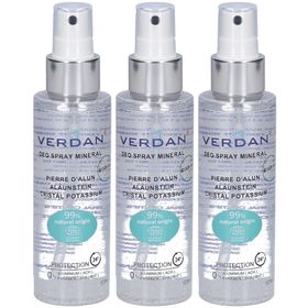 Verdan Déo Spray Minéral Pierre d’Alun Cristal de Potassium