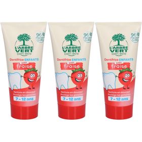 L'Arbre Vert® Ecologische tandpasta voor kinderen Aardbei