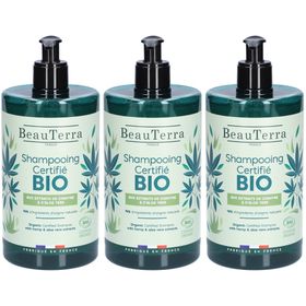 BeauTerra Gecertificeerde Biologische Shampoo - Hennep en Aloë Vera