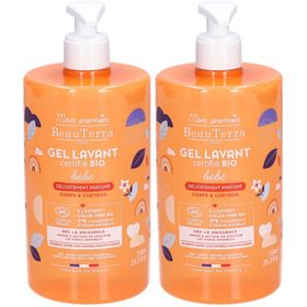 BeauTerra Gel Lavant Bébé Bio Délicatement Parfumé