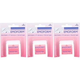 EMOFORM® Fil dentaire ciré anti-plaque 25 m